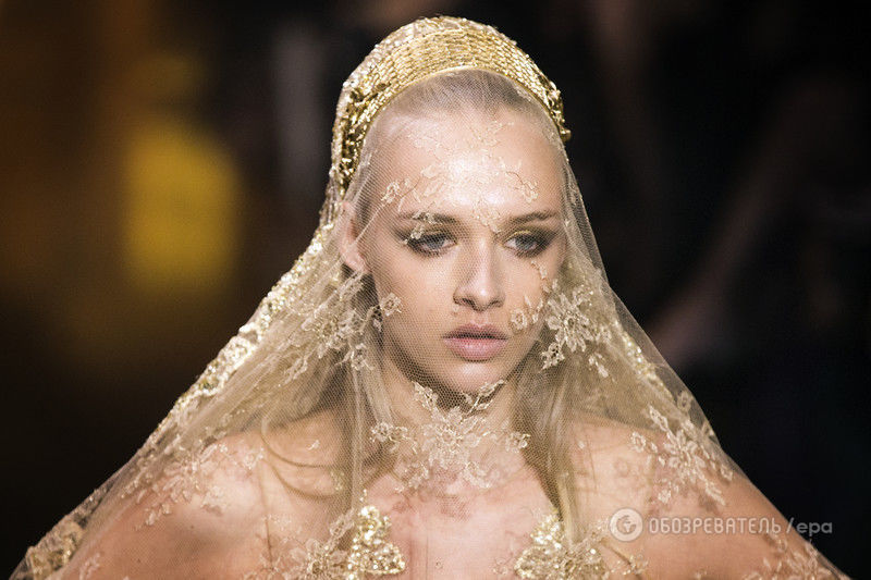 Elie Saab показав в Парижі золоту весільну сукню, від якої захоплює дух (ФОТО)