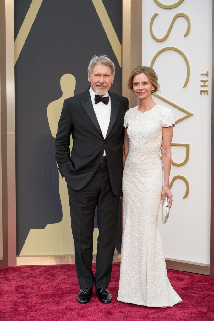 Harrison Ford and Calista Flockhart arrive for the live ABC Telecast of The 86th Oscars&reg; at the Dolby&reg; Theatre on March 2, 2014 in Hollywood, CA.